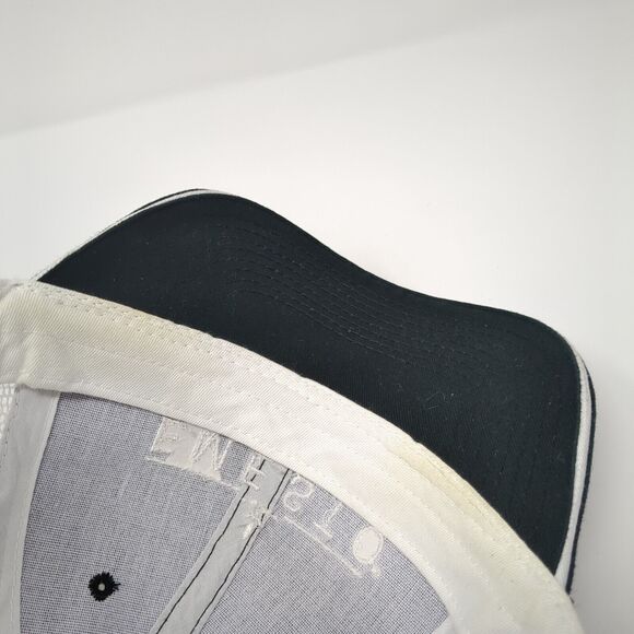 Emesto Silver Strapback Mesh Back Trucker Hat Black One Size Colorblock - Picture 7 of 8